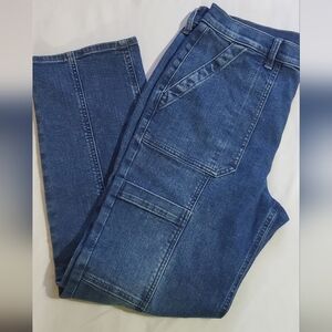 J. Crew Premium Edition Straight Leg Cargo Jeans. Sz 30x27